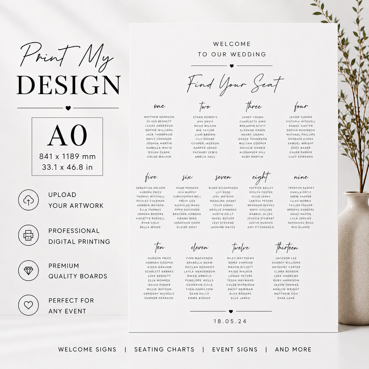 Print My A0 Event Sign