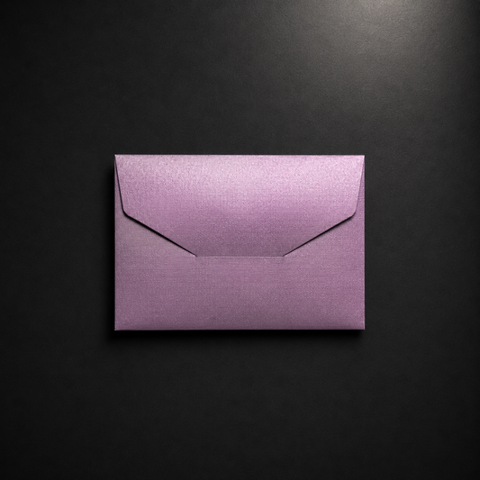 Σετ 6 Mini Gift Cards με Χειροποίητους Dusty Mauve Φακέλους