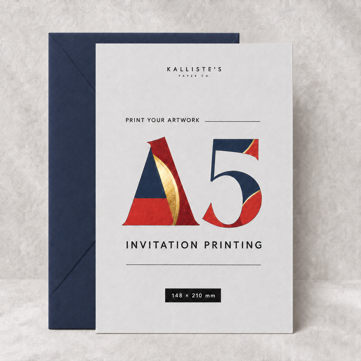 A5 Invitation Card Printing – Dropdown Test
