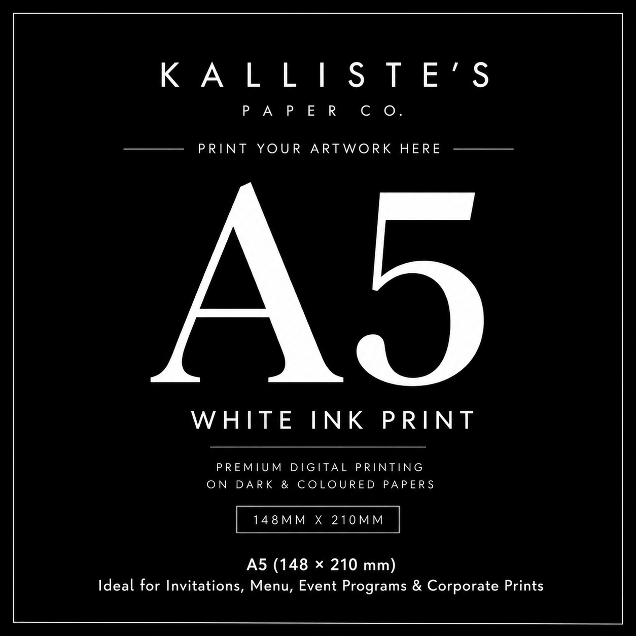 A5 Invitation Card Printing