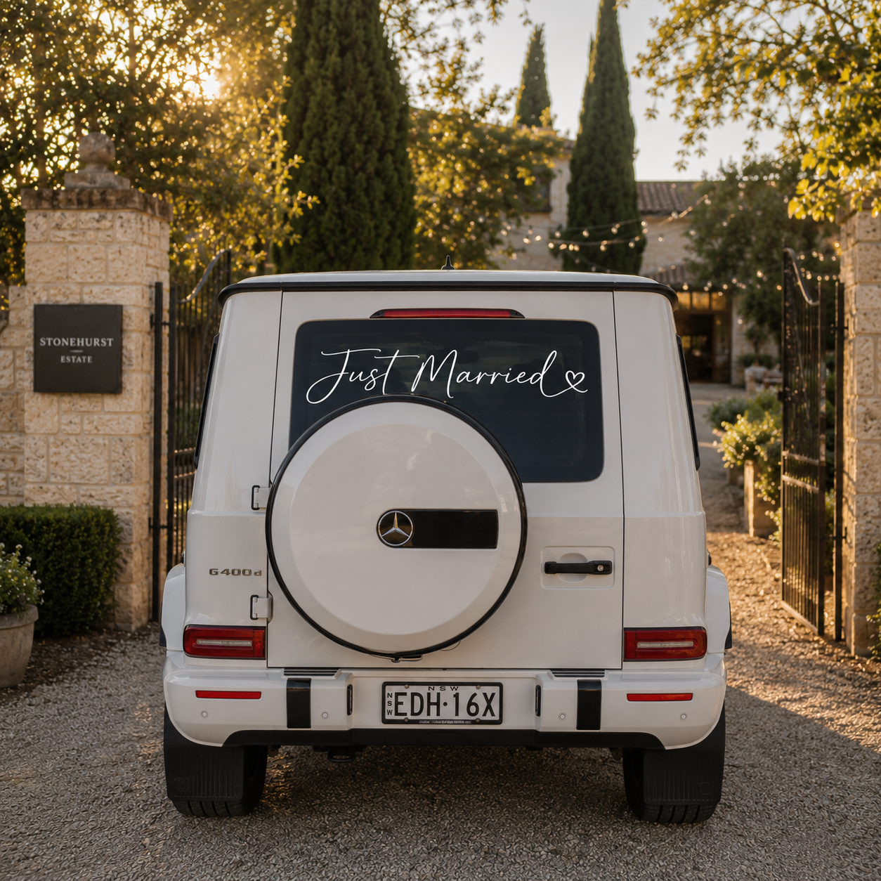 Print My Car Wedding Decals
