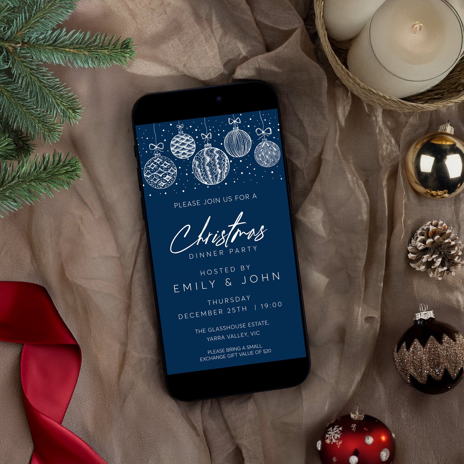 Christmas Mobile invitations