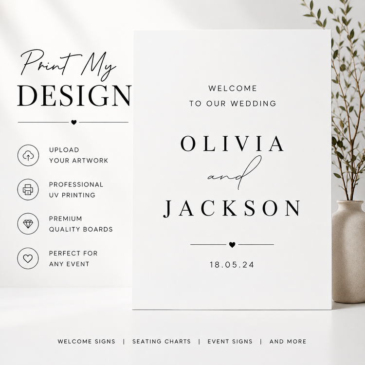 Print My Event Sign | Custom Welcome Boards & Event Signs