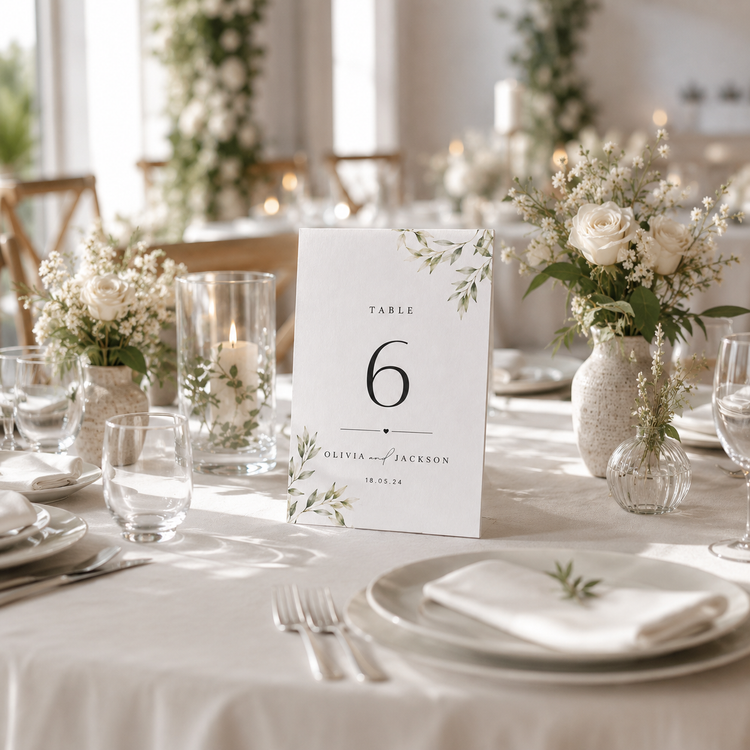 Print My Tabletop Signs for Weddings & Events