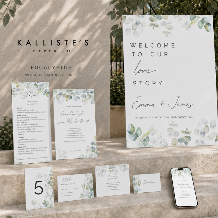 Editable Wedding Stationery Bundle