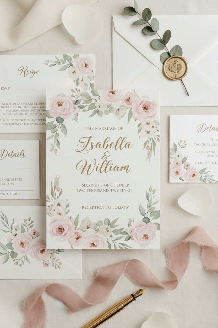 Editable Wedding Invitations