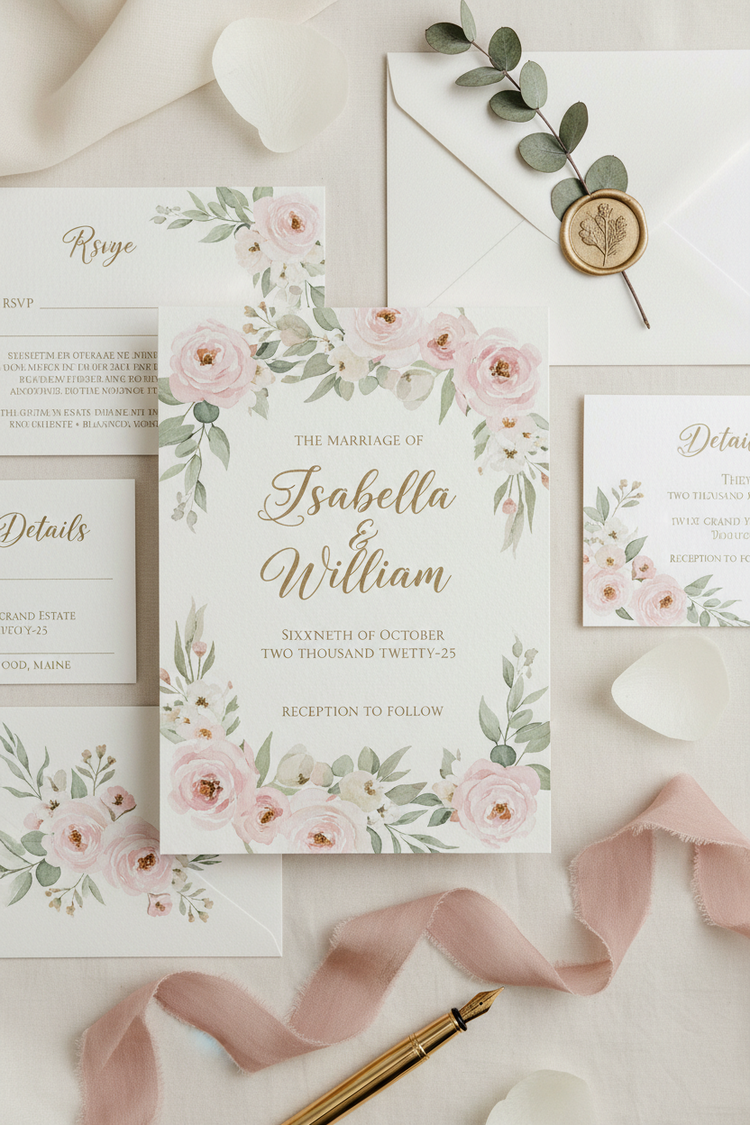 Editable Wedding Invitations