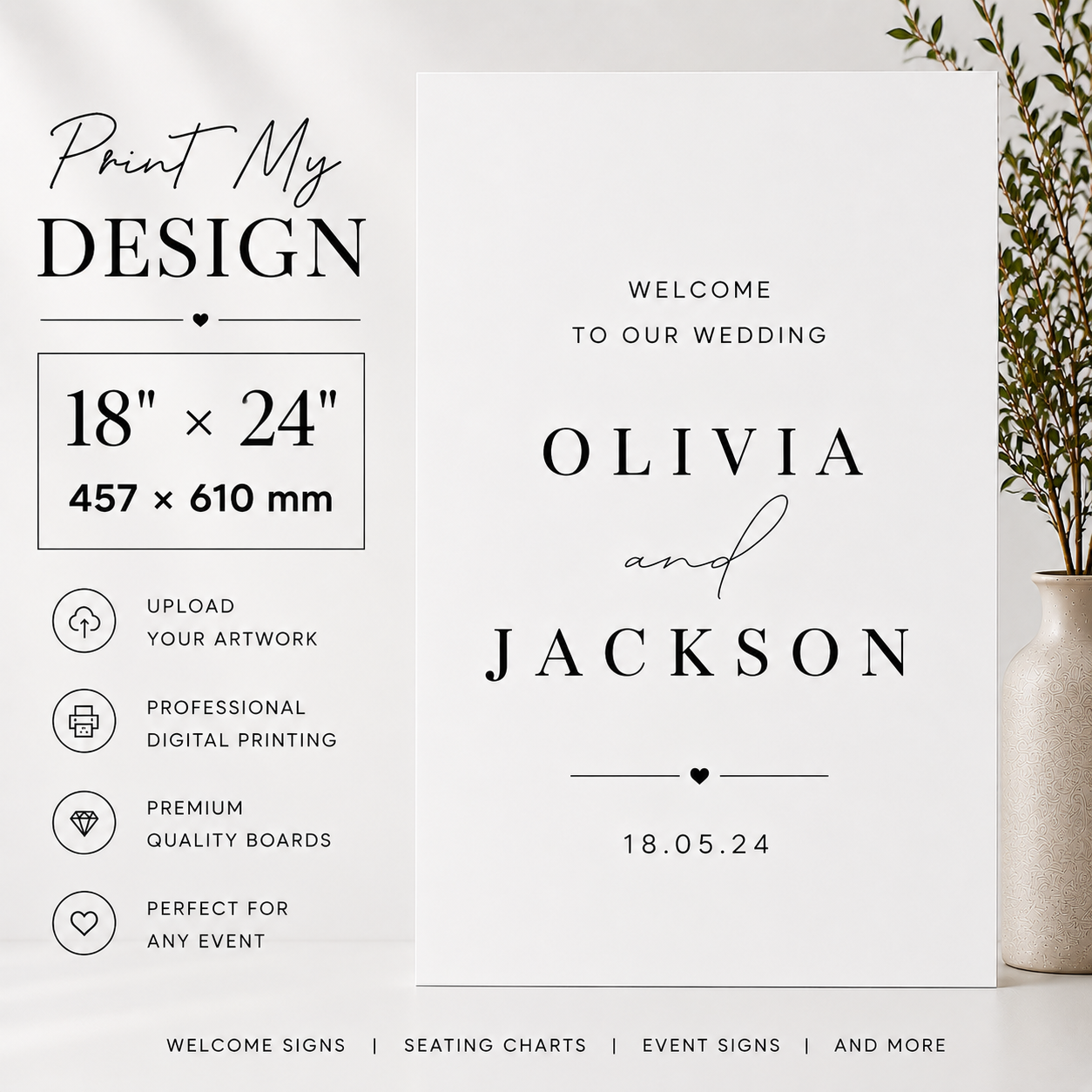 Print My 18” x 24” Event Sign
