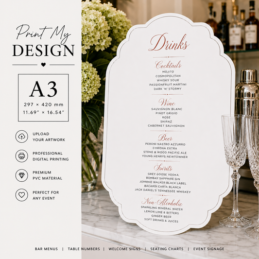 Print My A3 Tabletop Sign