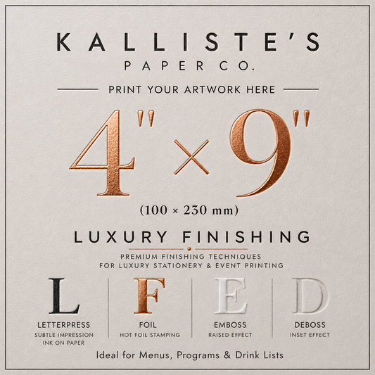 105x148 Card - Luxury Finishing Print