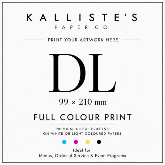 DL (99 × 210 mm) Card -Full Colour Digital Print