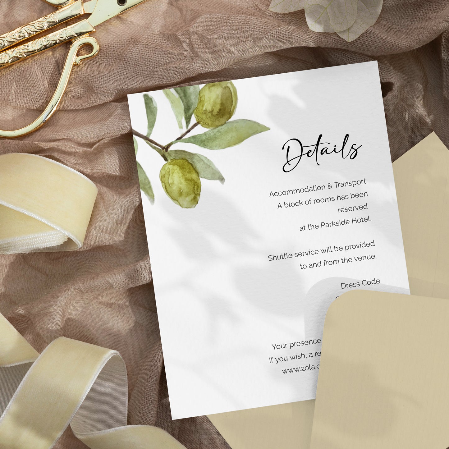 Olive Grove Wedding Editable Bundle