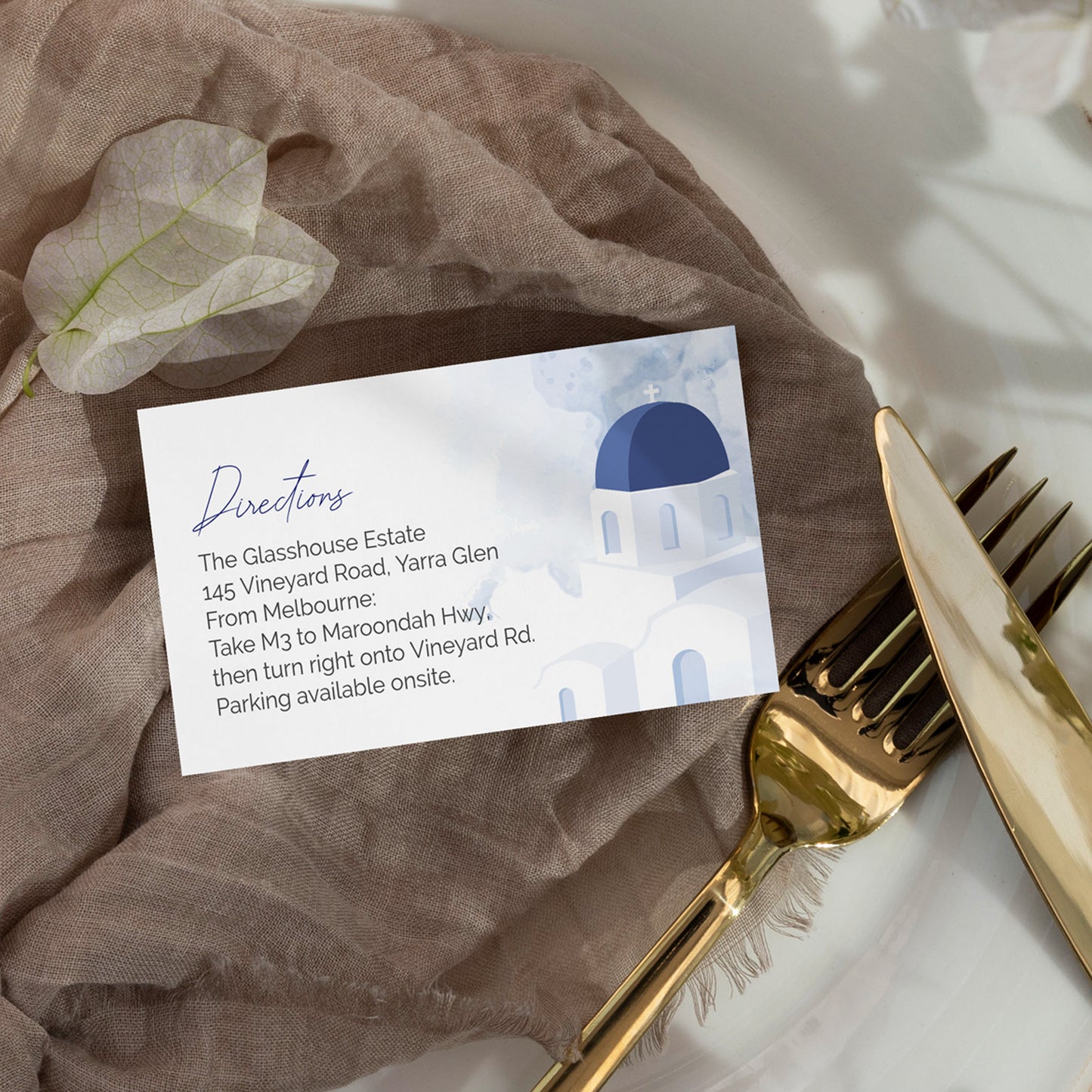 Santorini Wedding Editable Bundle
