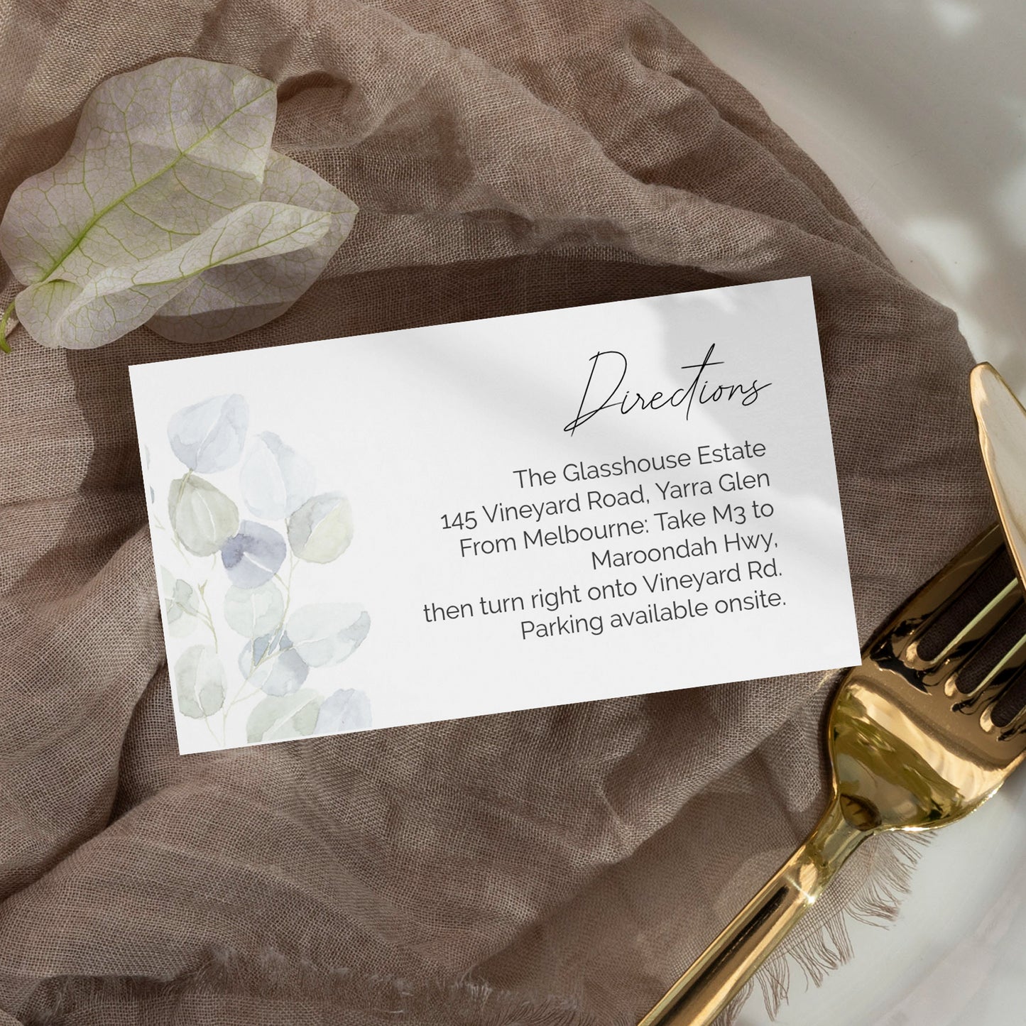 Eucalyptus Wedding Editable Bundle