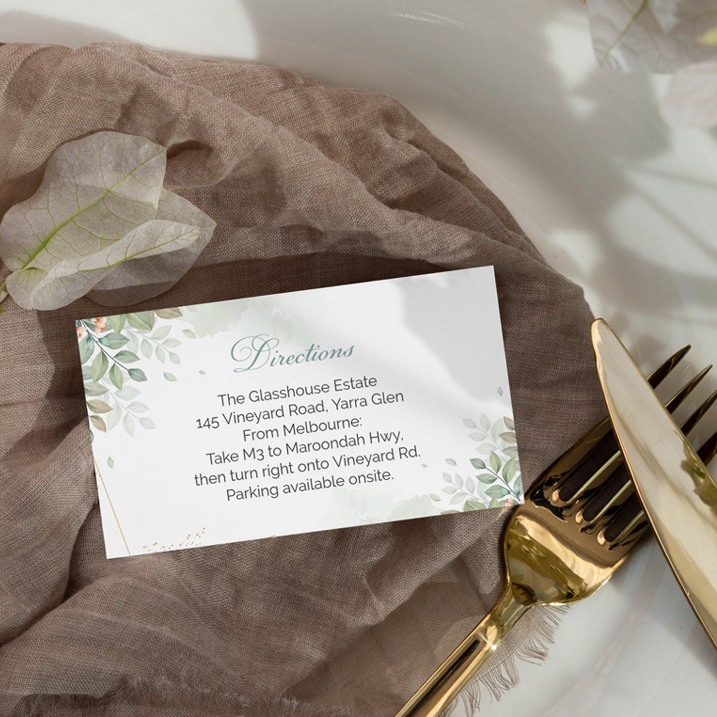 Greenery Wedding Editable Bundle
