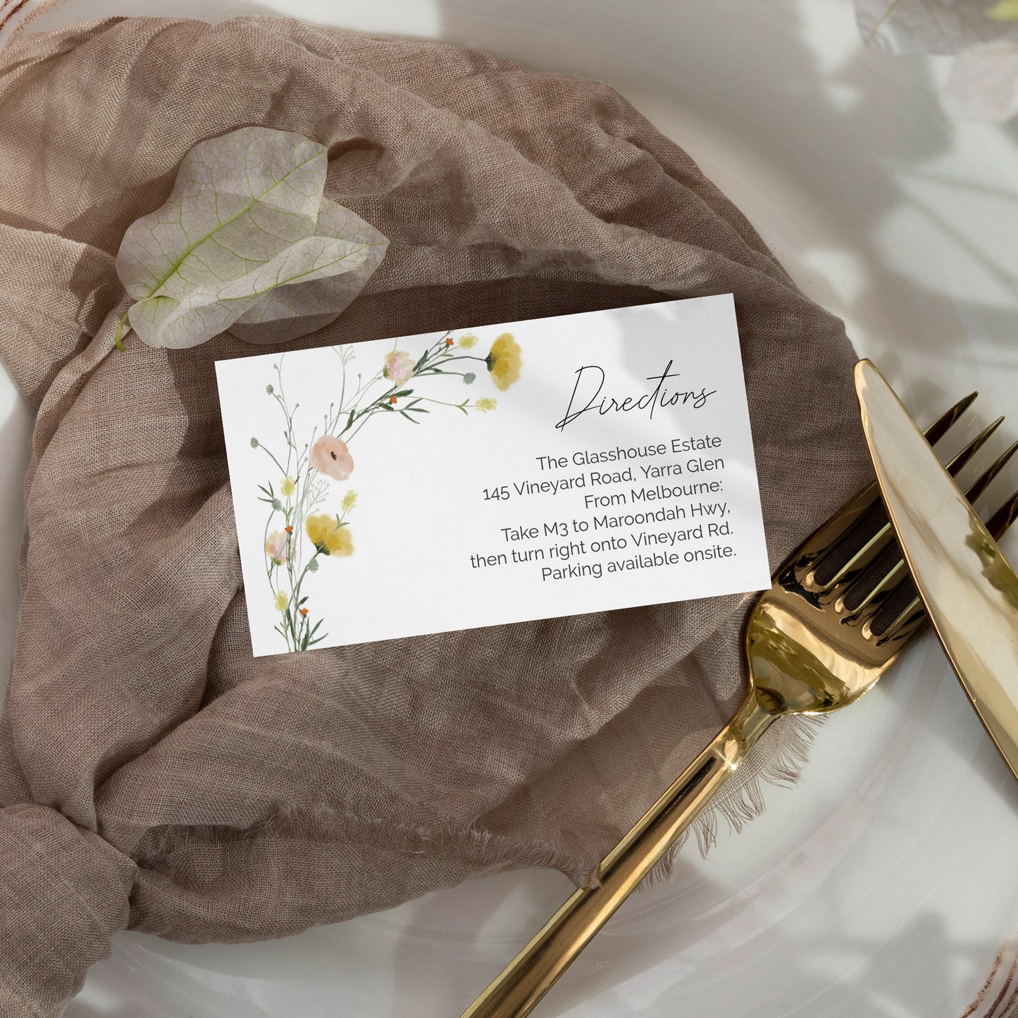 Wildflower Wedding Editable Bundle