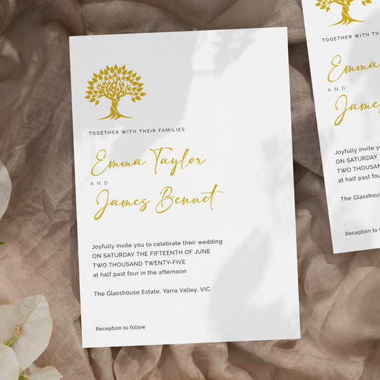 Tree of Life Wedding Editable Bundle