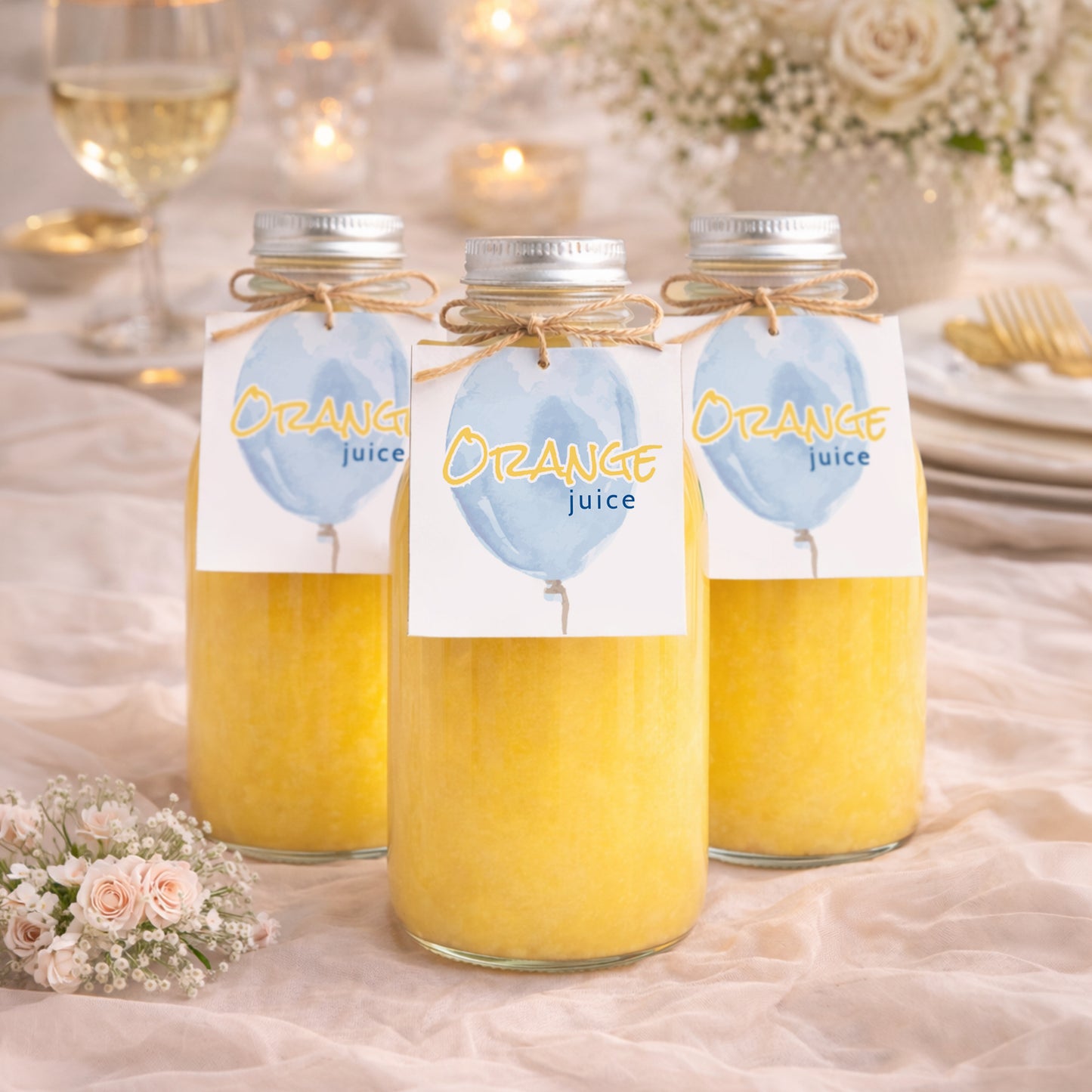 Blue Balloon Baby Shower Editable Template Bundle