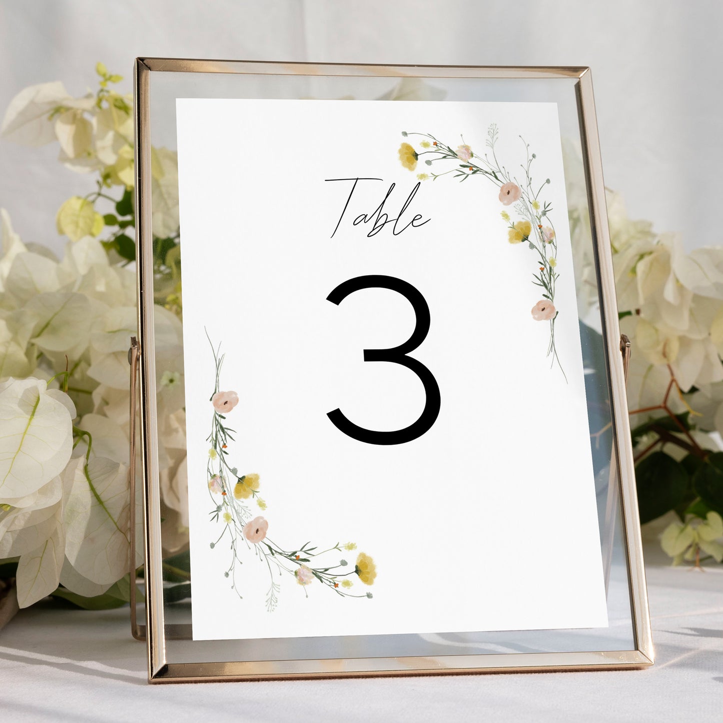 Wildflower Wedding Editable Bundle