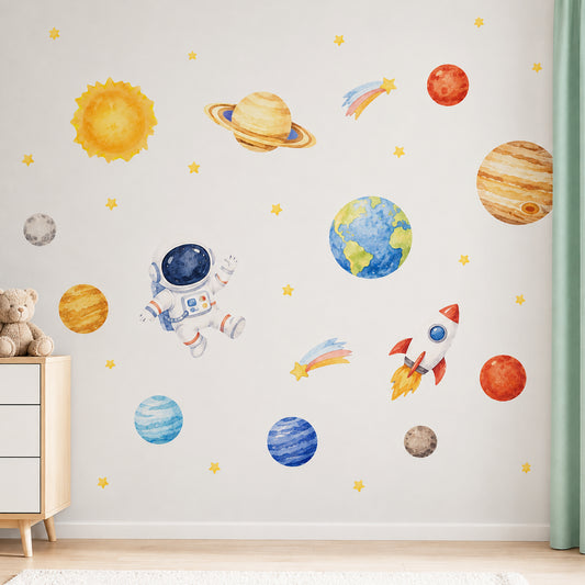 Removable Fabric Wall Stickers for Children's Rooms - Let's Make A Universe!