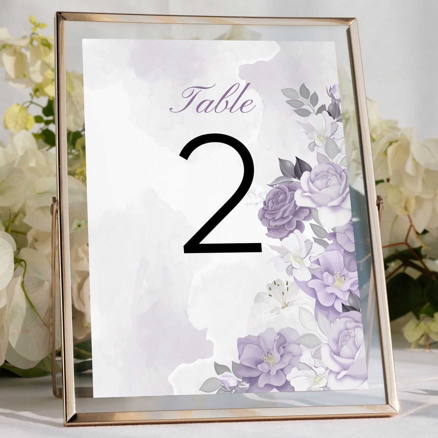 Lilac Romance Wedding Editable Bundle