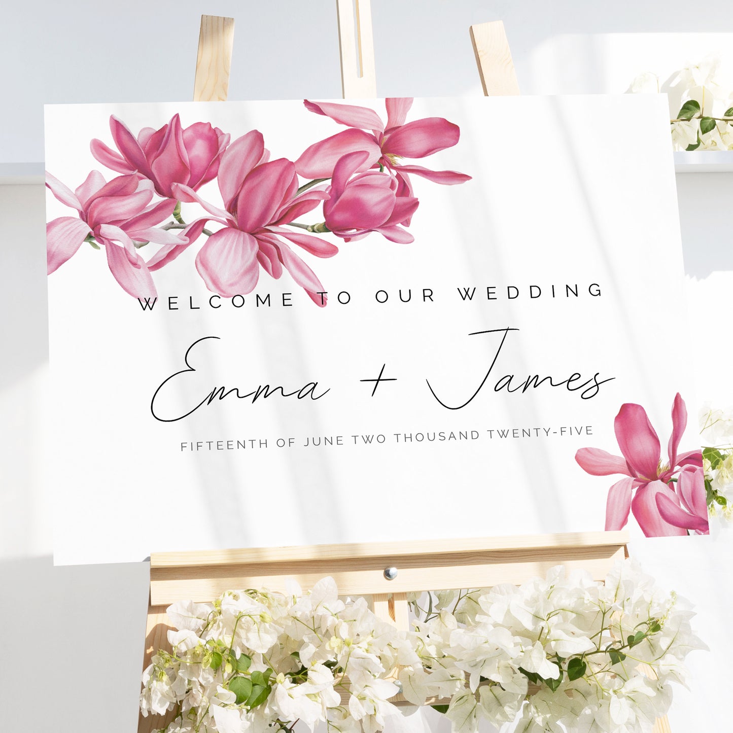 Magnolias Wedding Editable Bundle