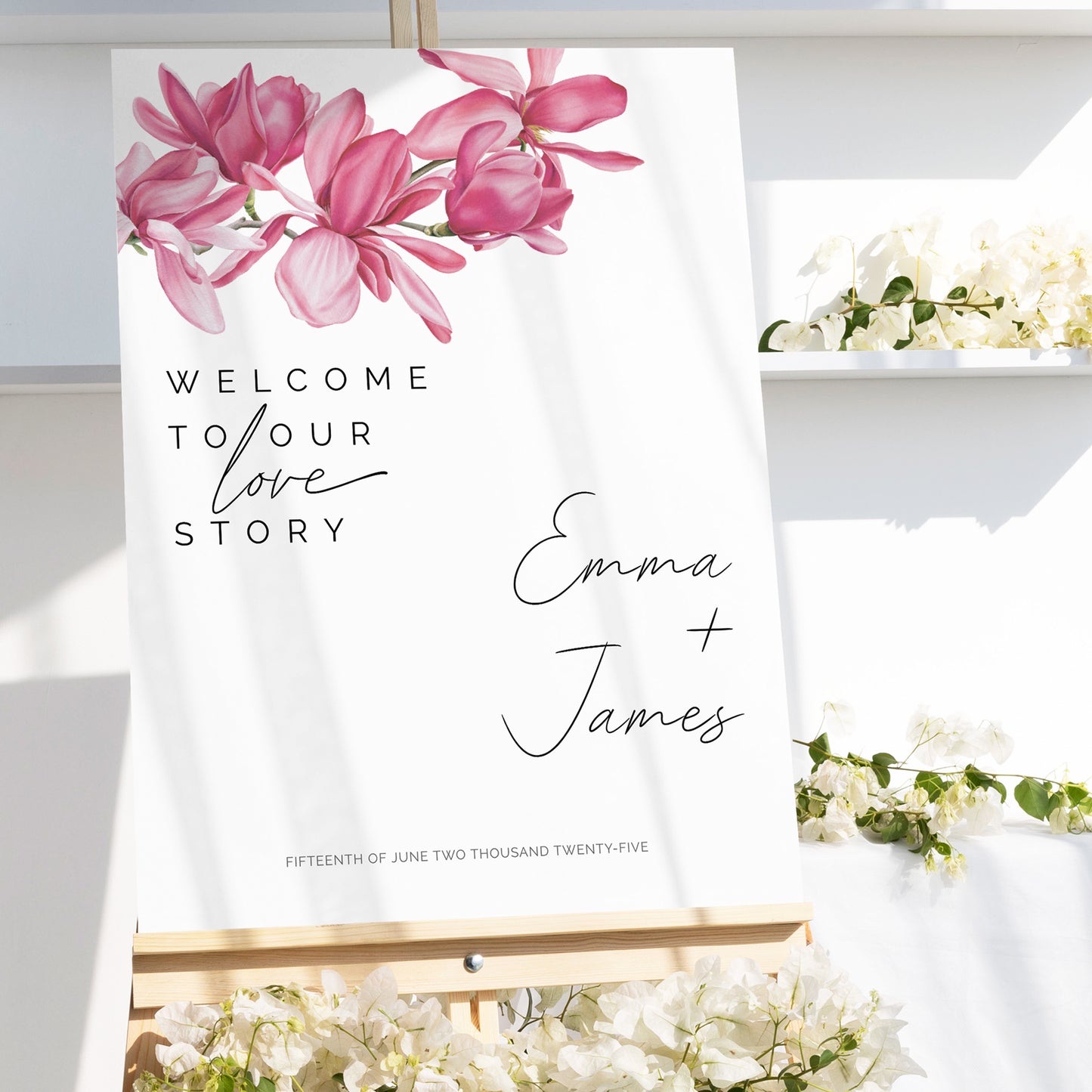 Magnolias Wedding Editable Bundle
