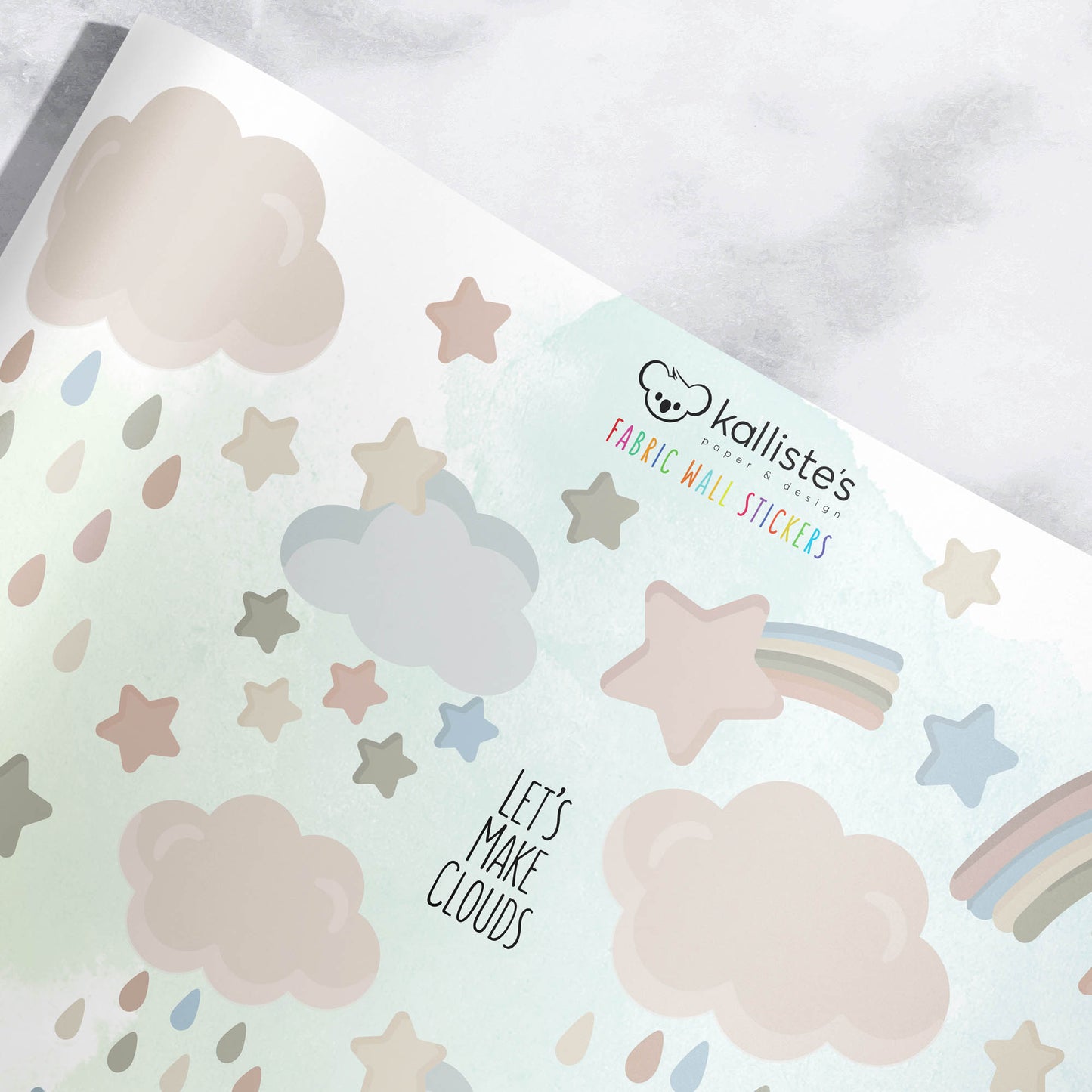 Removable Fabric Wall Stickers for Children's Rooms - Let's Make aesthetic Clouds!