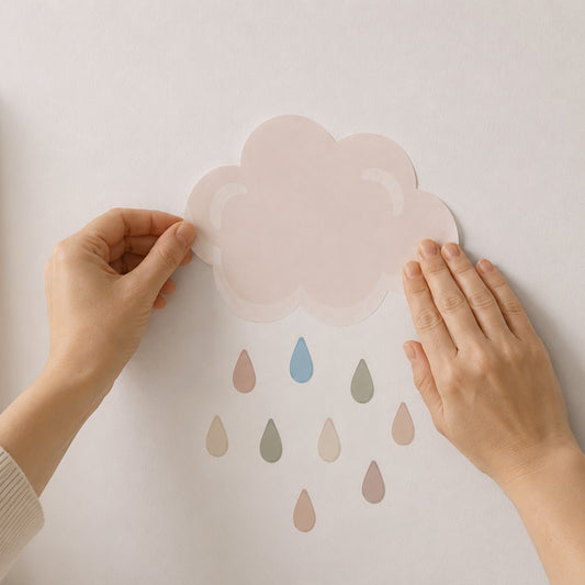 Removable Fabric Wall Stickers for Children's Rooms - Let's Make aesthetic Clouds!