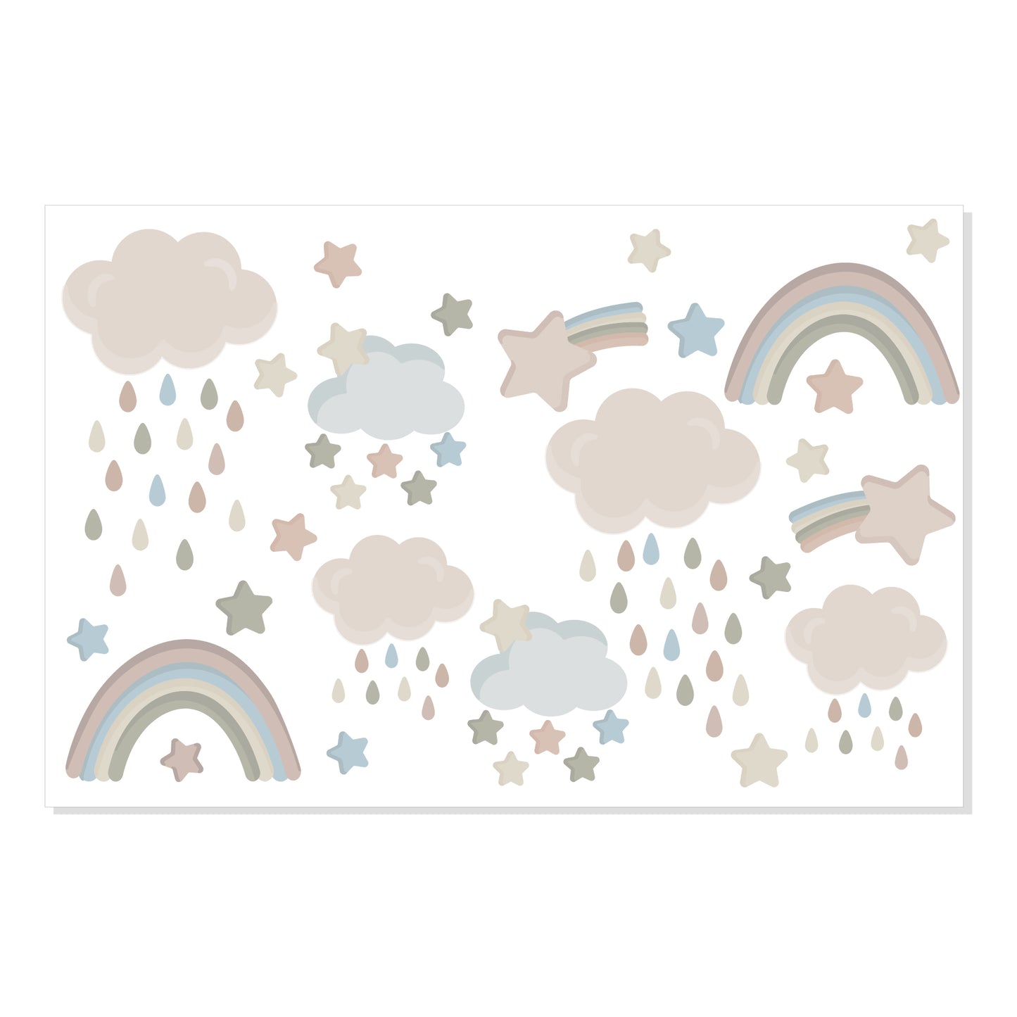 Removable Fabric Wall Stickers for Children's Rooms - Let's Make aesthetic Clouds!