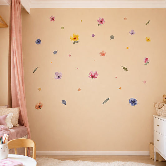 Removable Fabric Wall Stickers for Children's Rooms - Let's Make A Blooming Dream!