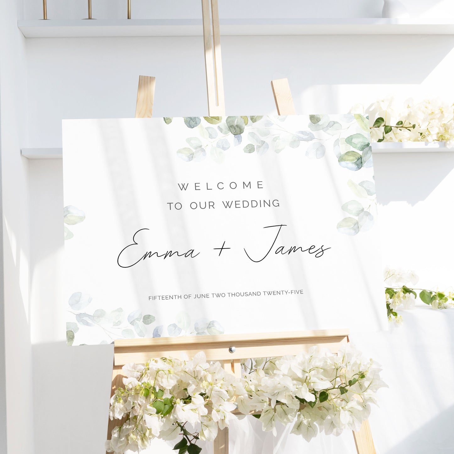 Eucalyptus Wedding Editable Bundle